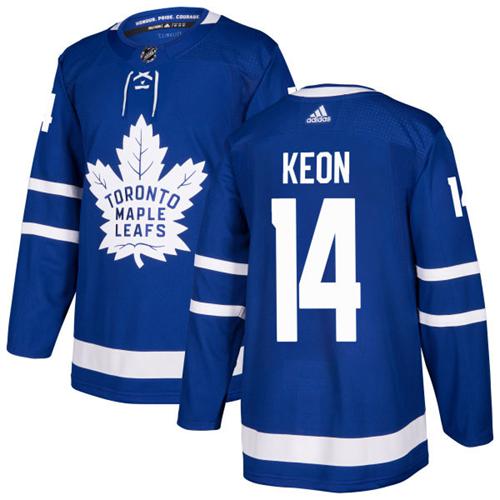 Adidas Men Toronto Maple Leafs 14 Dave Keon Blue Home Authentic Stitched NHL Jersey